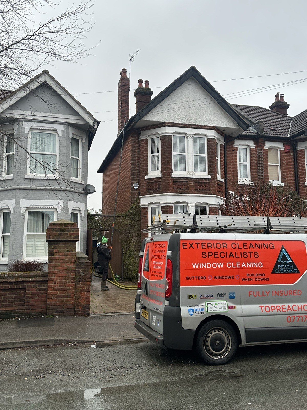 Gutter clearance with camera inspection