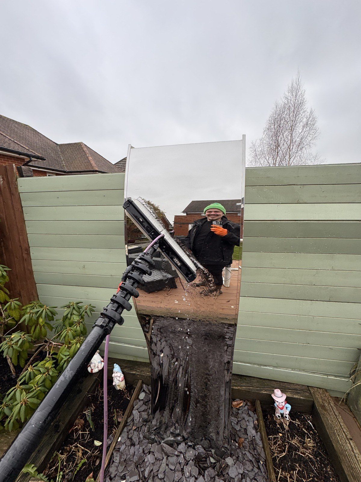 Pure-water window cleaning in South Wales
