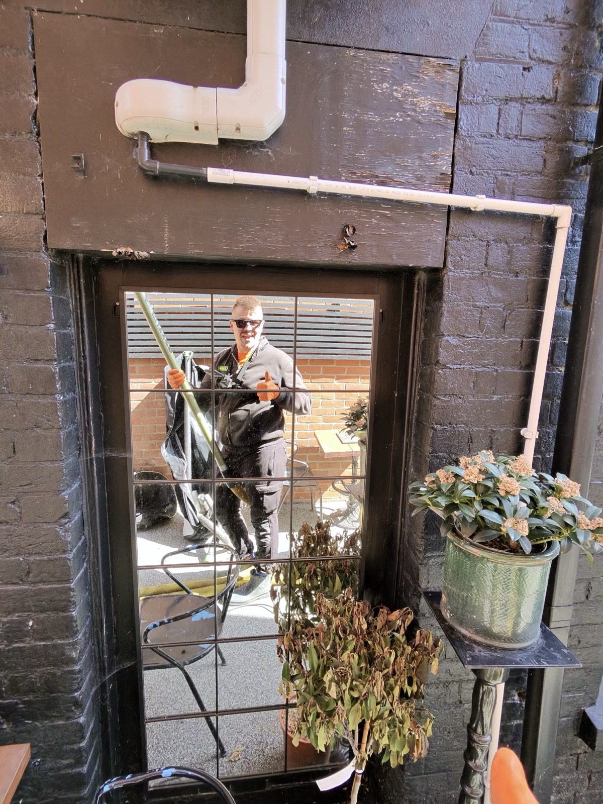 High-reach pure water window cleaning