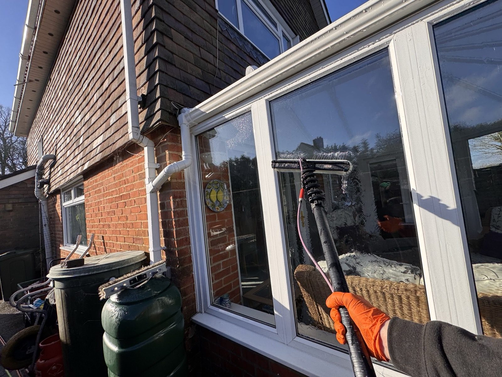 Pure-water window cleaning at a SA15 property