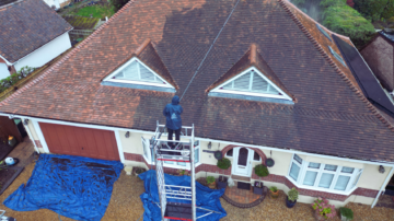 STEAM ROOF CLEANING